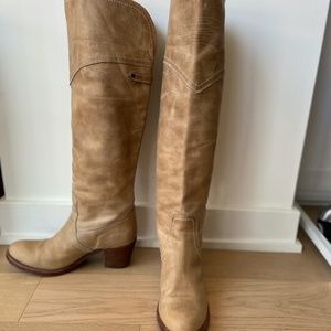 FRYE Jane Tall Cuff Knee high Riding Boots